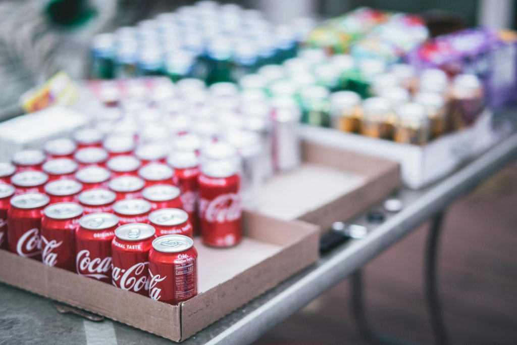 Coca-cola cans